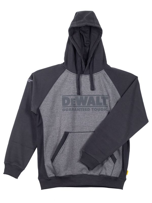 DeWalt Stratford Grey Marl Hooded Sweatshirt - Work Hoodie