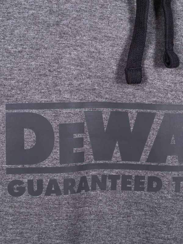 DeWalt Stratford Grey Marl Hooded Sweatshirt - Work Hoodie